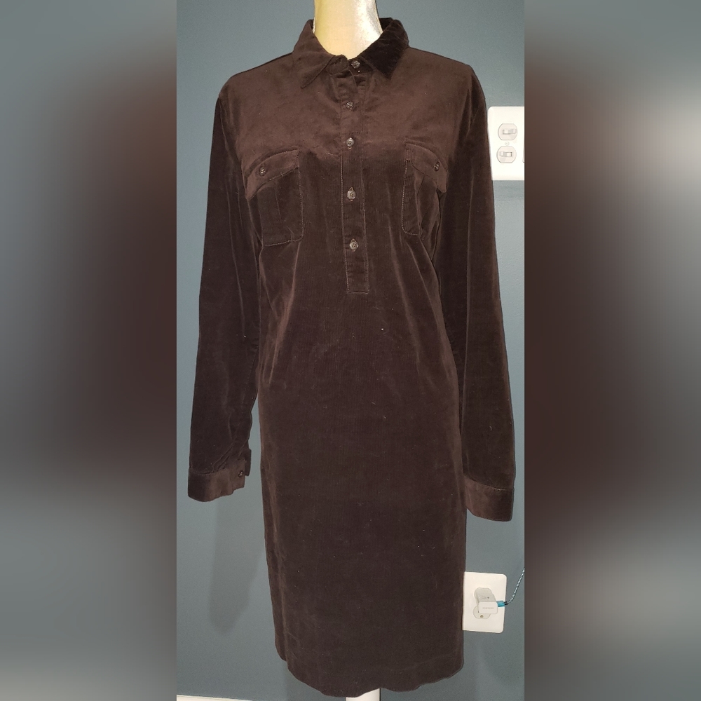 CHADWICKS Straight Small Wale Corduroy Dress Size 18